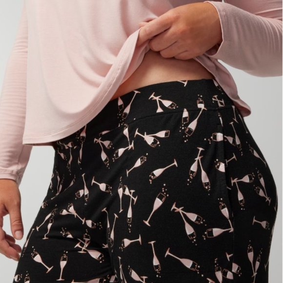 NWT Soma COOL NIGHTS Long Sleeve Pj Set - Picture 4 of 5